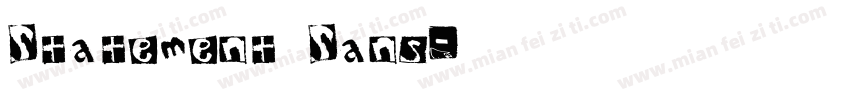Statement Sans字体转换